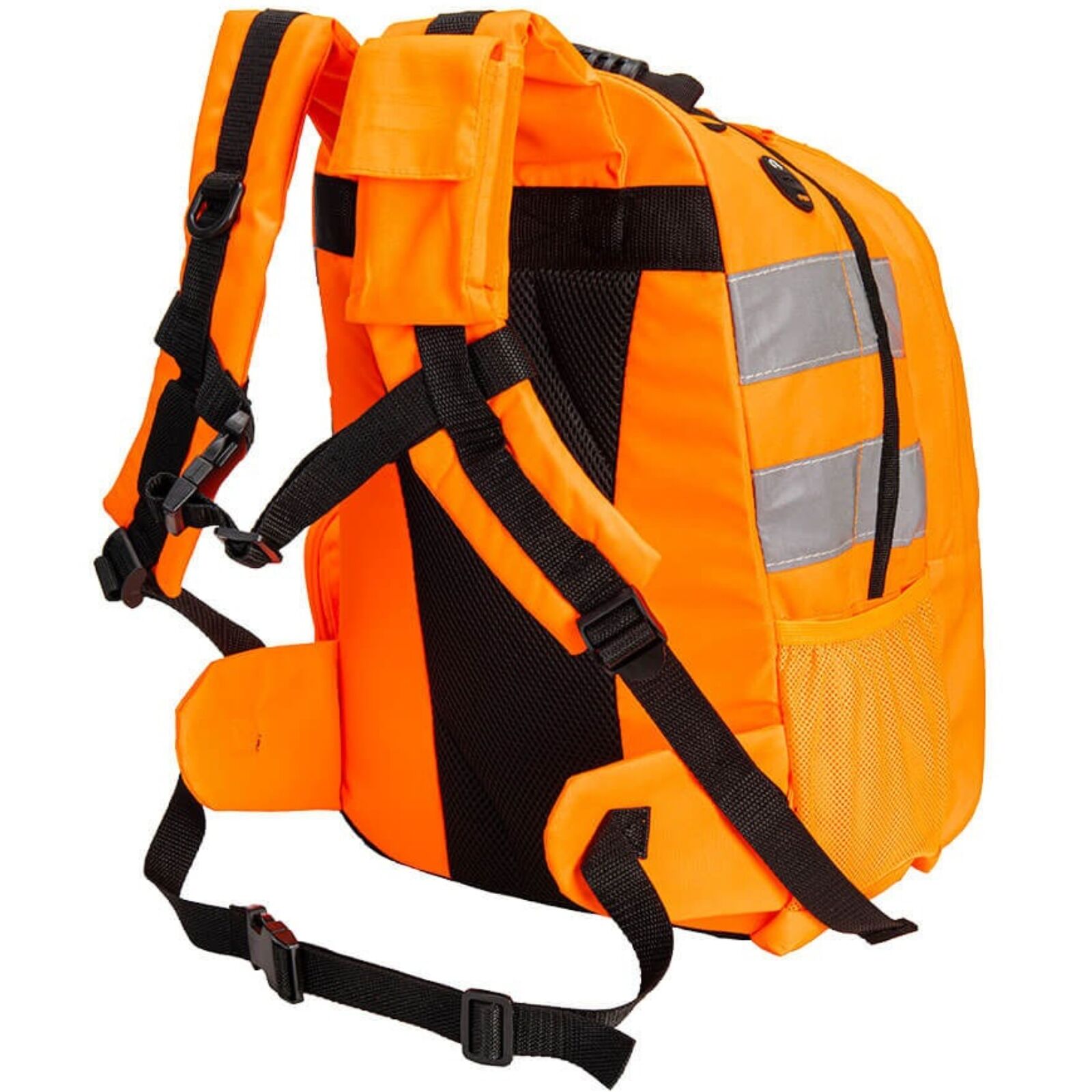 25L Hi Vis Backpack Rucksack High Visibility Work Bag in Orange-2