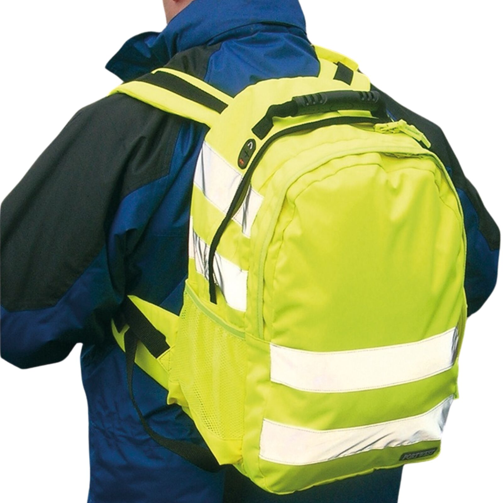 25L Hi Vis Backpack Rucksack High Visibility Work Bag in Yellow-2