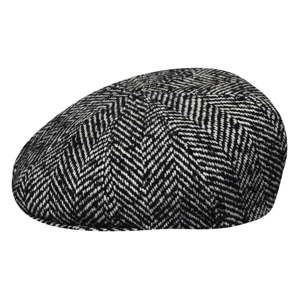 Bailey Mens Kufell Newsboy Cap Good For Autumn/Winter Season - Black-1
