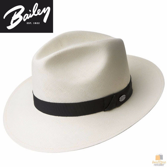 BAILEY Blackburn Lite Shantung Straw Hat MADE IN USA Trilby Fedora - Natural