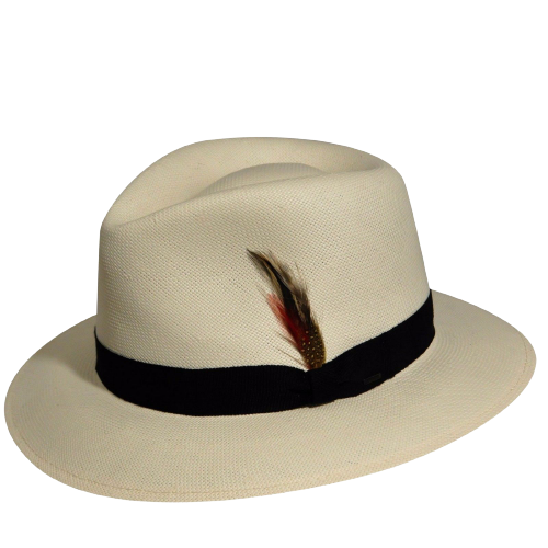 BAILEY Konrath Lite Straw Hat Summer Sun MADE IN USA Trilby Fedora 63125-0