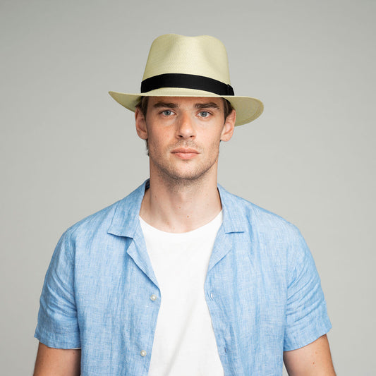 BAILEY Spencer Lite Straw Hat Summer Sun MADE IN USA Trilby Fedora in Natural-0