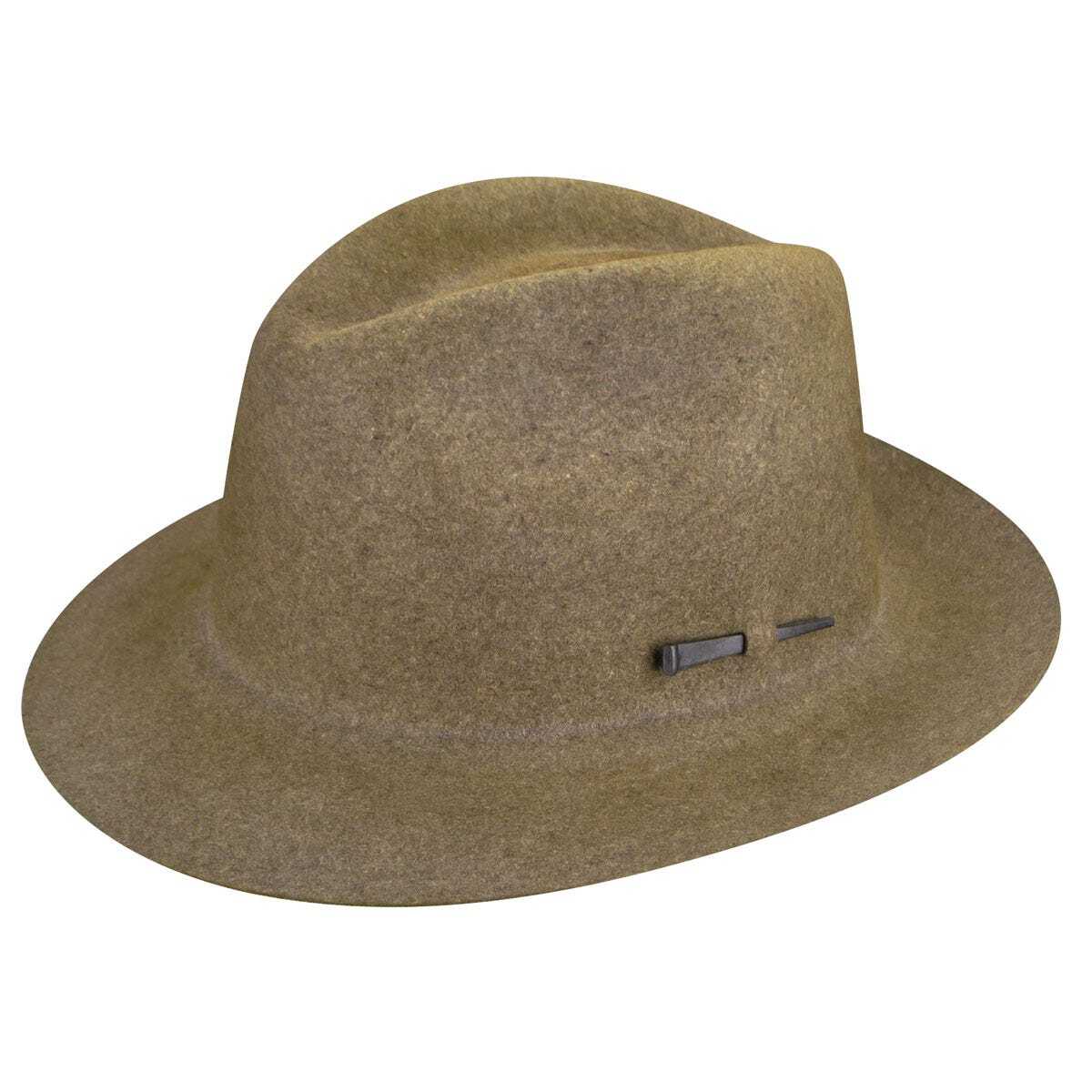 Bailey Atmore Fedora Trilby Hat LiteFelt - Brown-0
