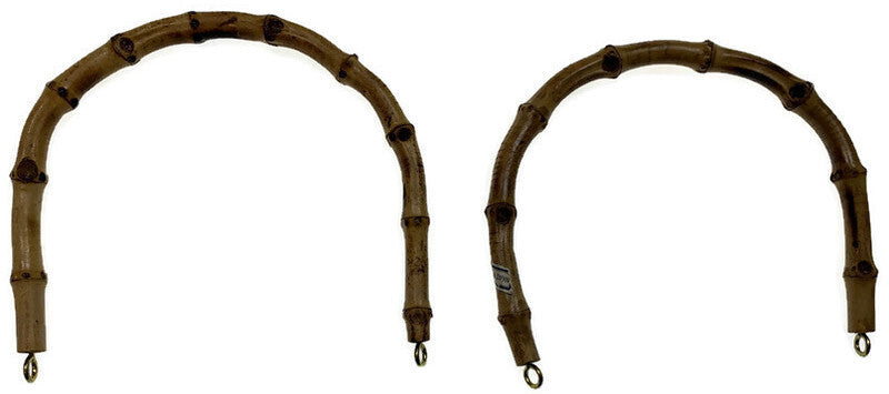 1 Pair 100% Replacement Bamboo Handles Straps Handbag Handle MADE IN JAPAN Wooden-4