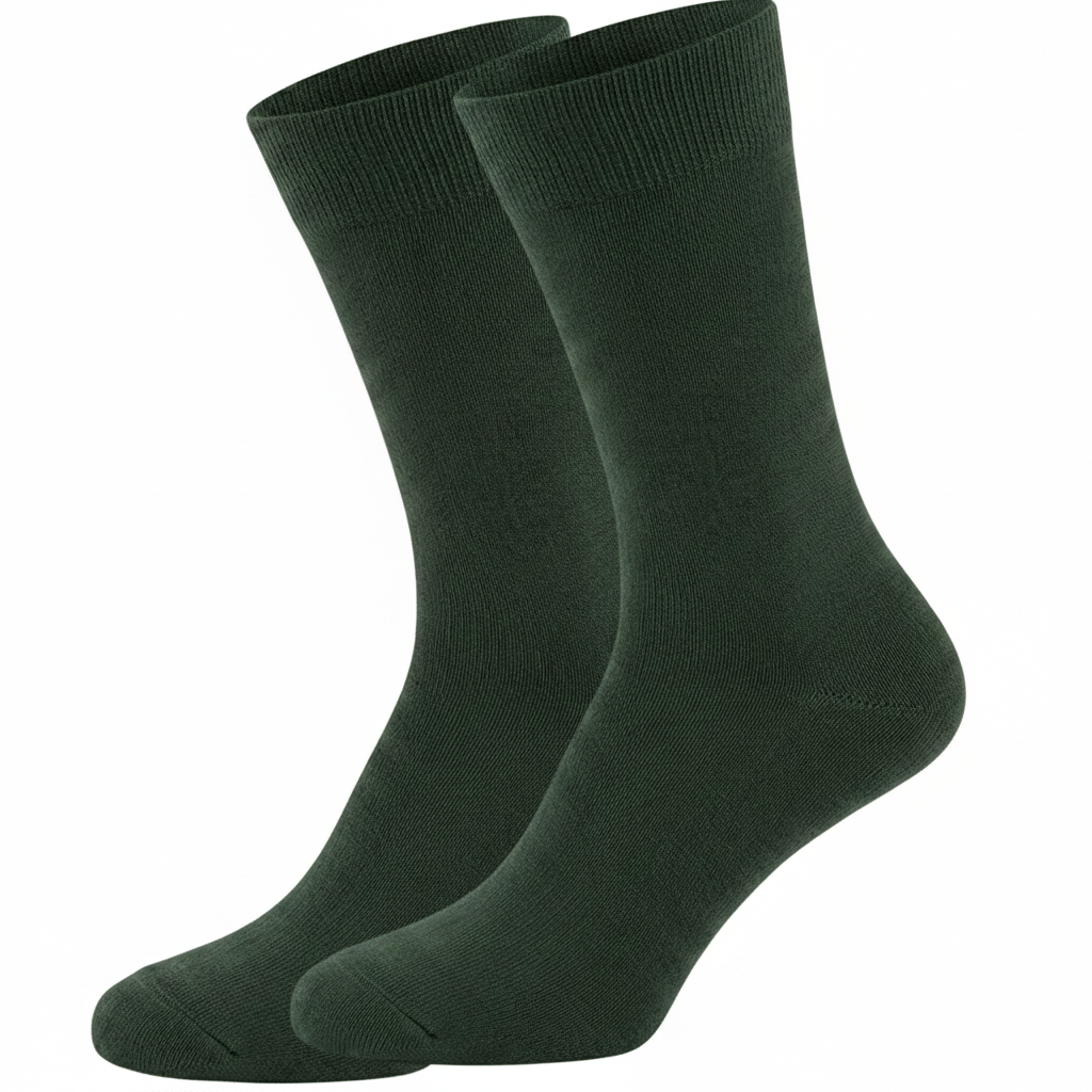 Formalaties Premium Bamboo Socks in Forest Green (Size 7-11)