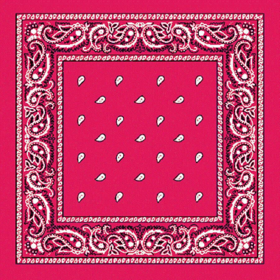 BANDANA Paisley 100% COTTON Head Wrap Durag Bandanna Summer Biker Scarf Mask-19