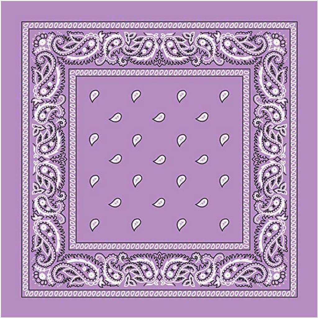 BANDANA Paisley 100% COTTON Head Wrap Durag Bandanna Summer Biker Scarf Mask-20