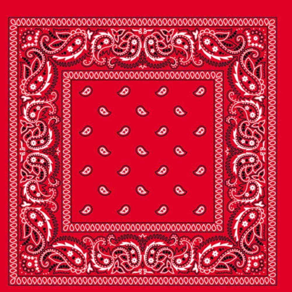BANDANA Paisley 100% COTTON Head Wrap Durag Bandanna Summer Biker Scarf Mask-31