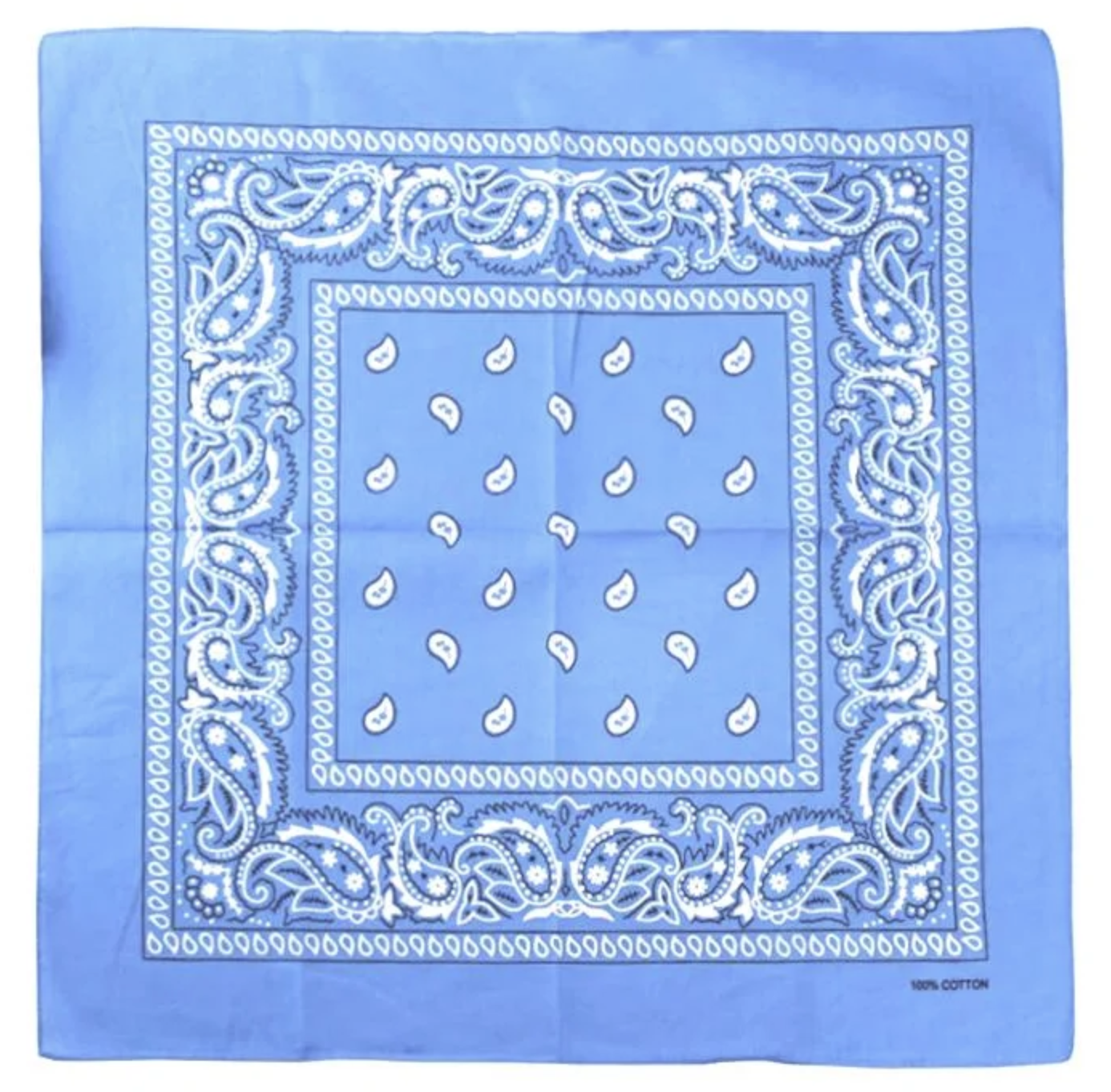 BANDANA Paisley 100% COTTON Head Wrap Durag Bandanna Summer Biker Scarf Mask-34
