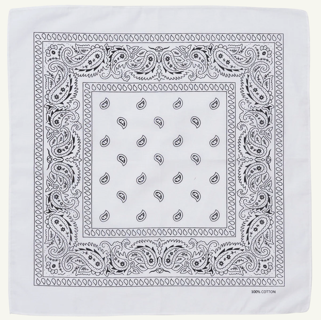 BANDANA Paisley 100% COTTON Head Wrap Durag Bandanna Summer Biker Scarf Mask-37