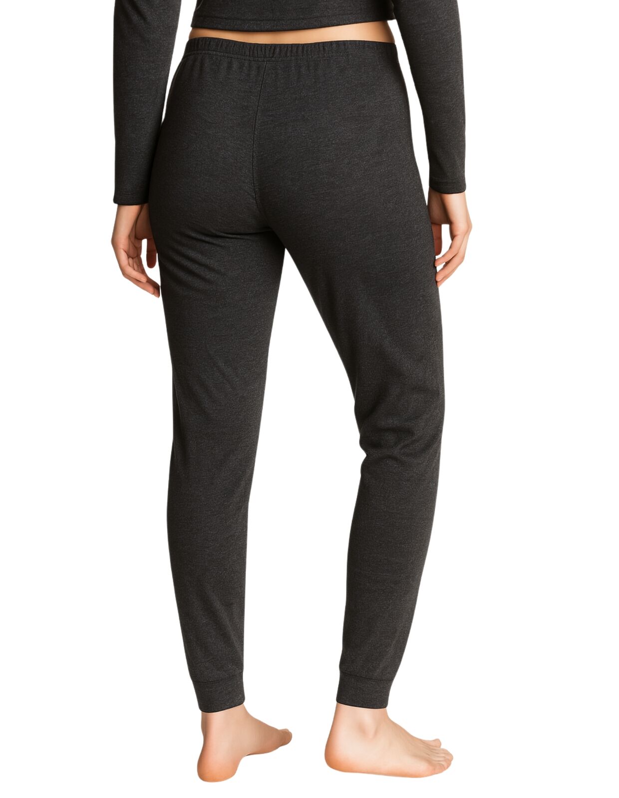 Womens Merino Wool Long Janes Thermal Underwear Layer Thermals Leggings Pants - Black-3
