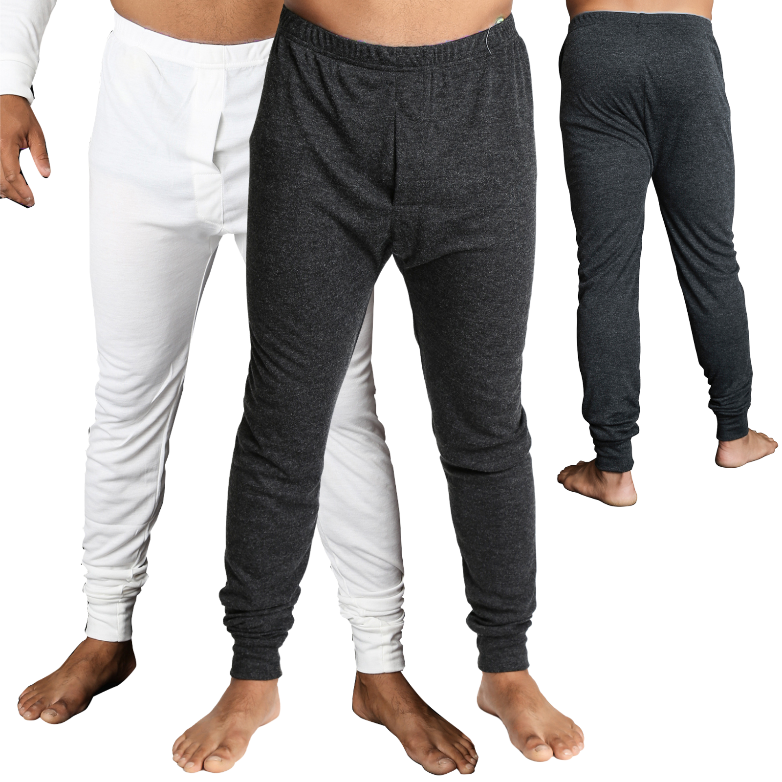 Mens Merino Wool Blend Long John Thermal Pants Underwear Thermals Warm Winter-0