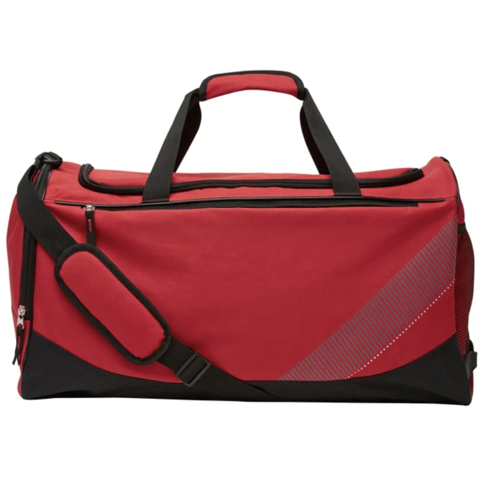 Large Foldable Sports Gym Duffle Bag Waterproof Travel Duffel Bag - Red-1