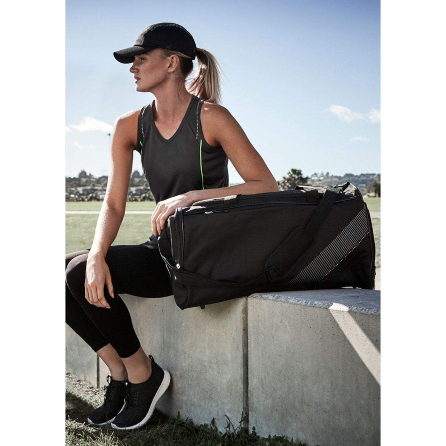 Large Foldable Sports Gym Duffle Bag Waterproof Travel Duffel Bag - Red