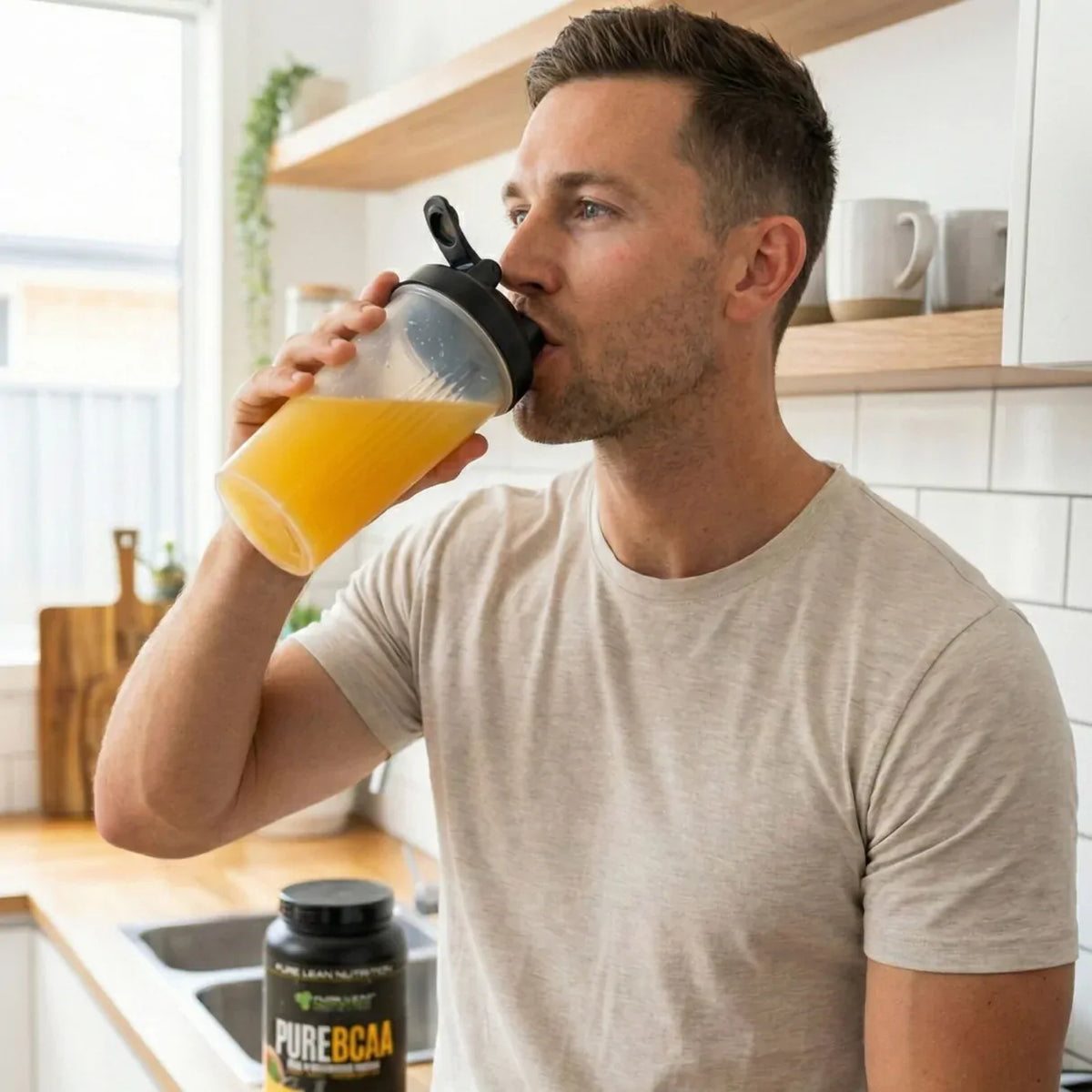 420g Pure BCAA Intra Workout 60 Serves Branch Chain Amino Acids Recovery in Peach Mango