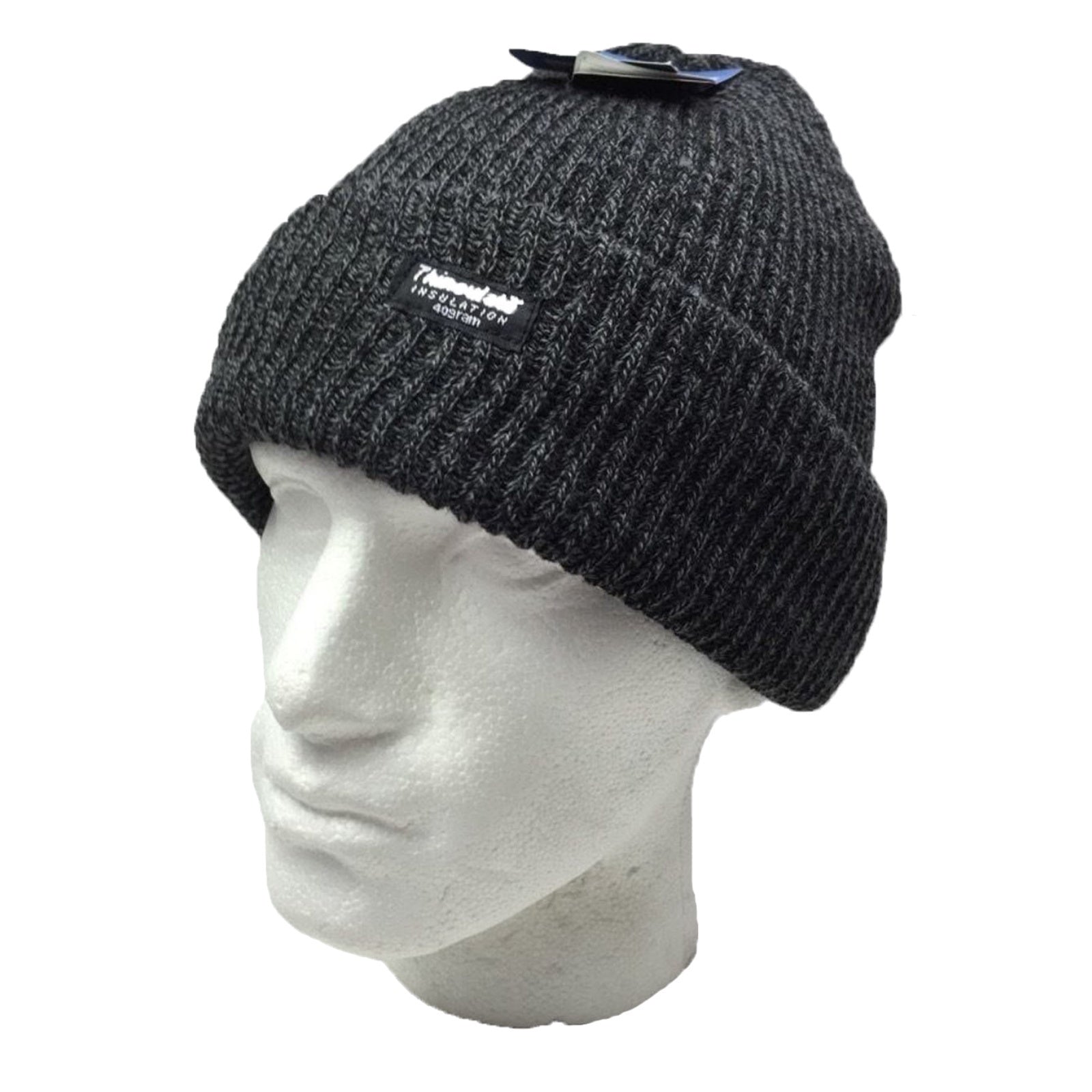 2pcs Winter Set Mens 3M Thinsulate Beanie Hat + Knitted Fingerless Gloves Snow-2