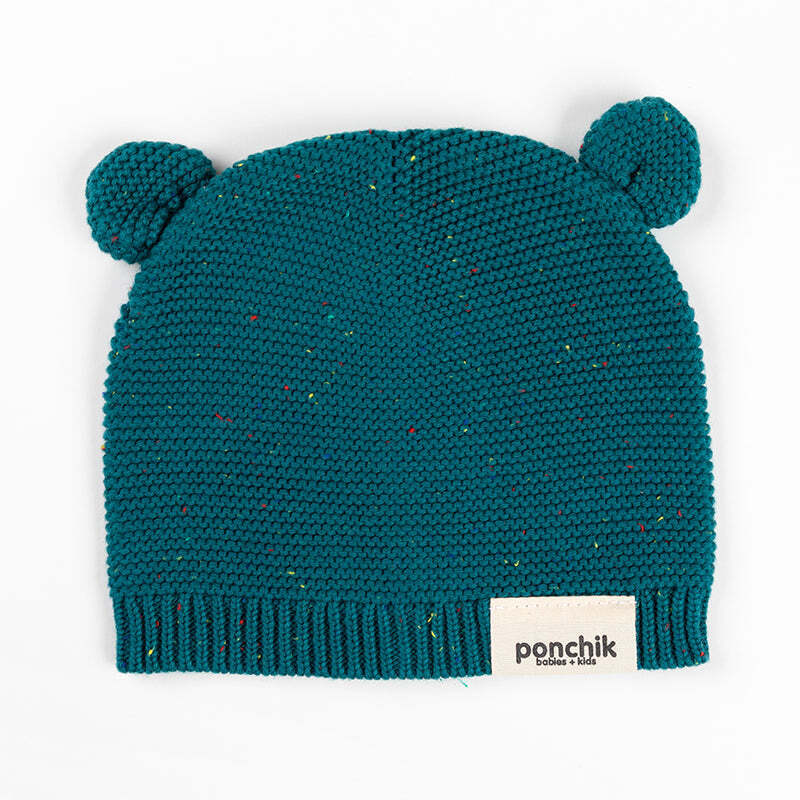 Ponchik Babies + Kids Bear Beanie Hat Warm Winter Baby - Jewel-1