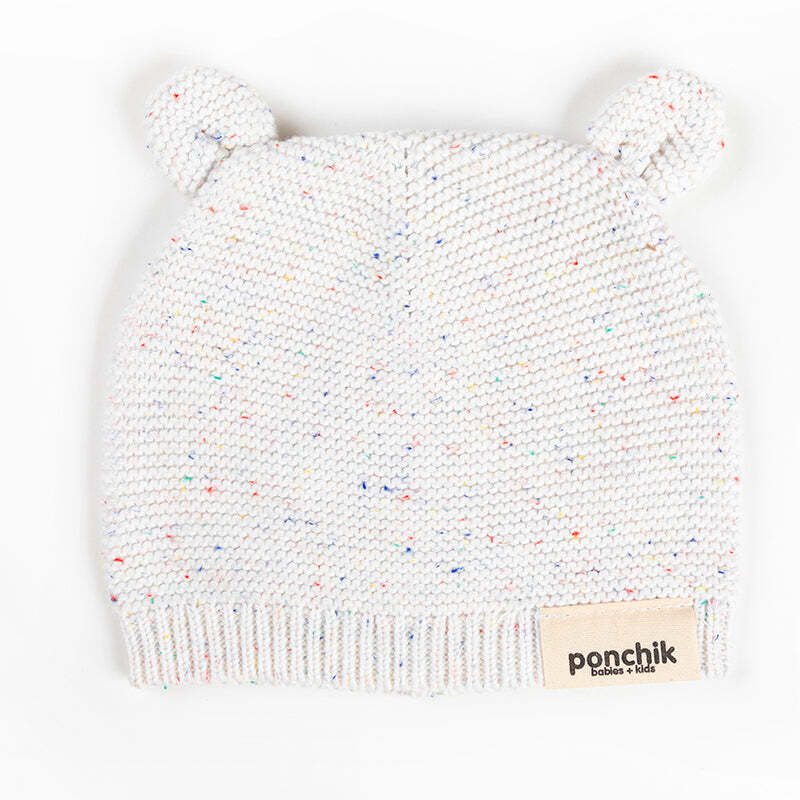 Ponchik Babies + Kids Bear Beanie Hat Warm Winter - Stardust-3