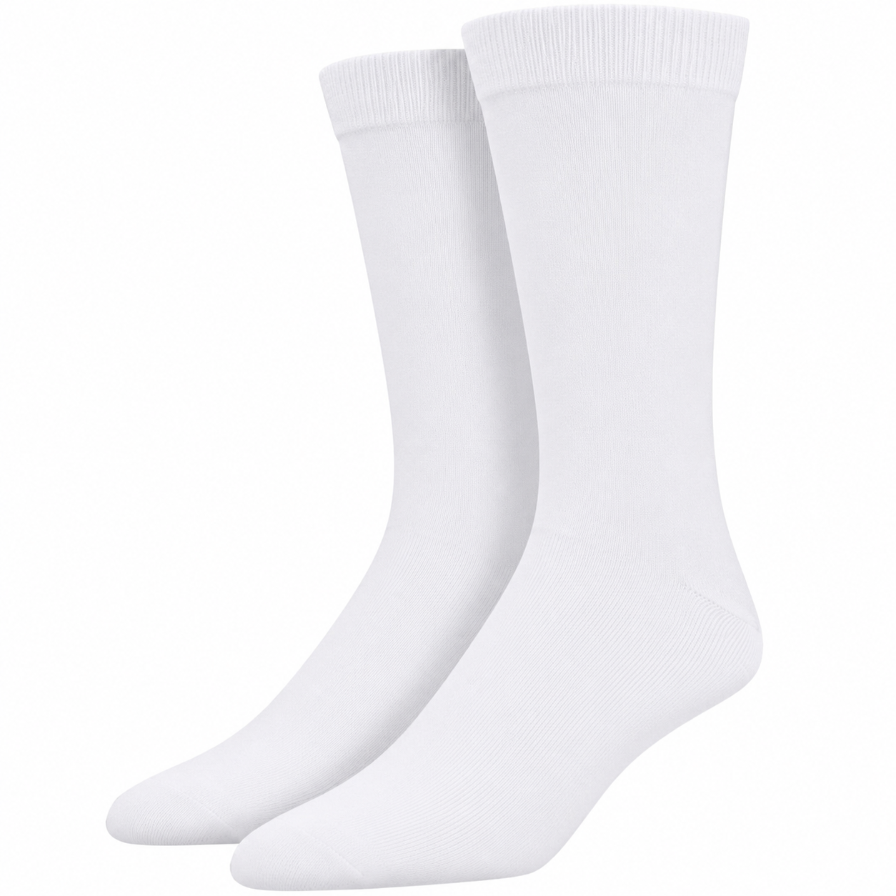 1 Pair Bamboo Derived Loose Top Socks Diabetic Style Comfort Circulation - White
