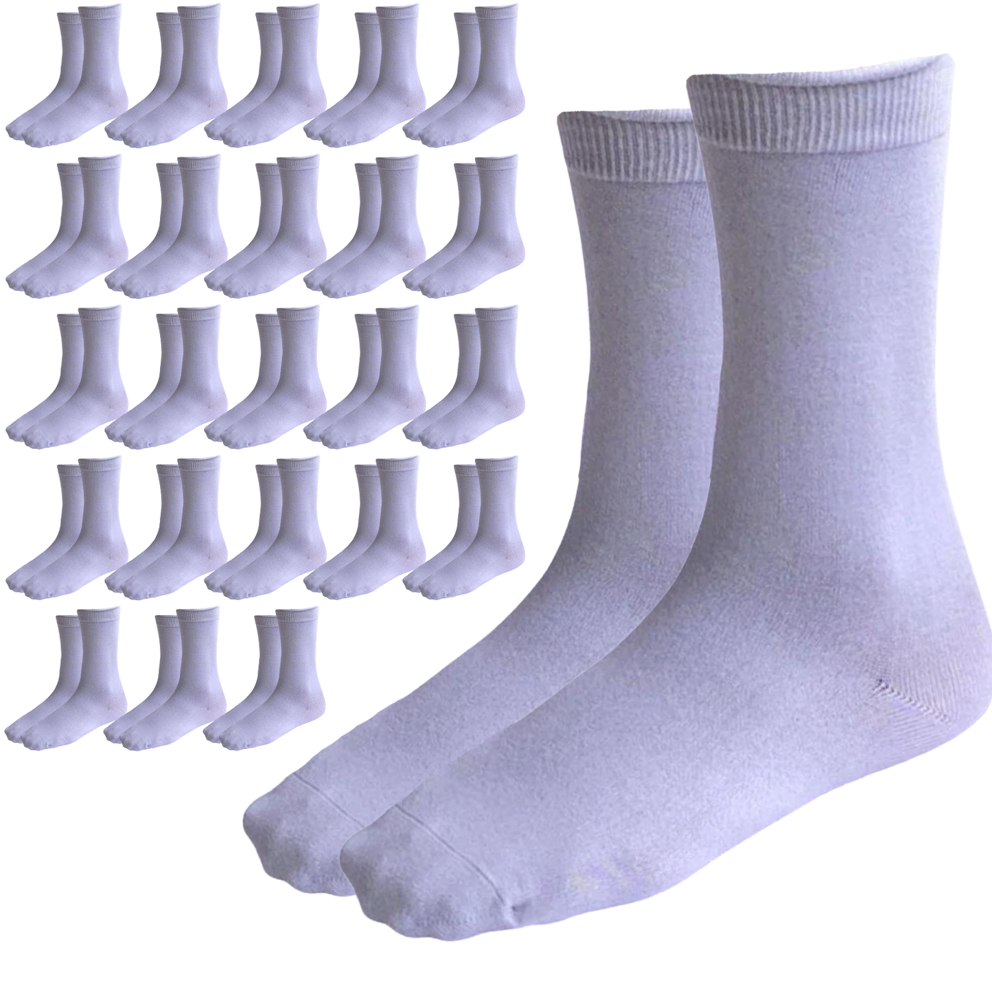 24 Pairs Premium Bamboo Loose Top Socks Diabetic Diabetes Circulation Eco Sox-10