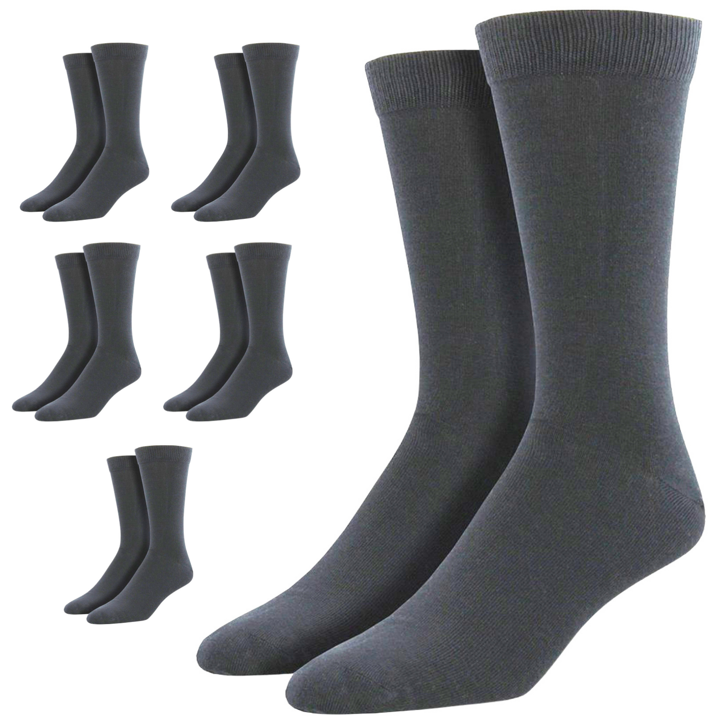 6 Pairs Premium Bamboo Loose Top Socks Diabetic Diabetes Circulation Eco Sox-5