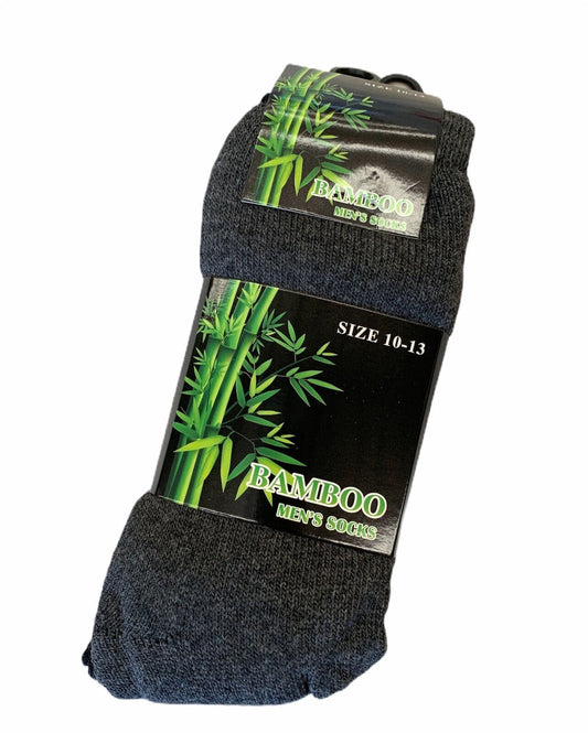 12 Pairs Mens Bamboo Work Socks Extra Warm Winter Thermal Soft-0