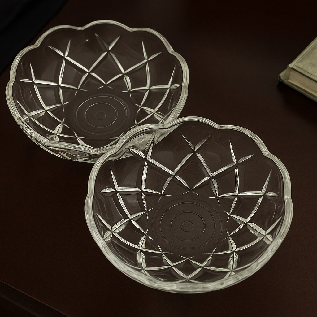 2x 120mm Crystal Chandelier Bobeche Lamp Chandelier Part w/ Gold Pins (30mm Hole)-1