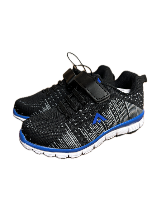 Aerosport Kids Junior Running Shoes Sneakers Runners - Black/Royal Blue-0