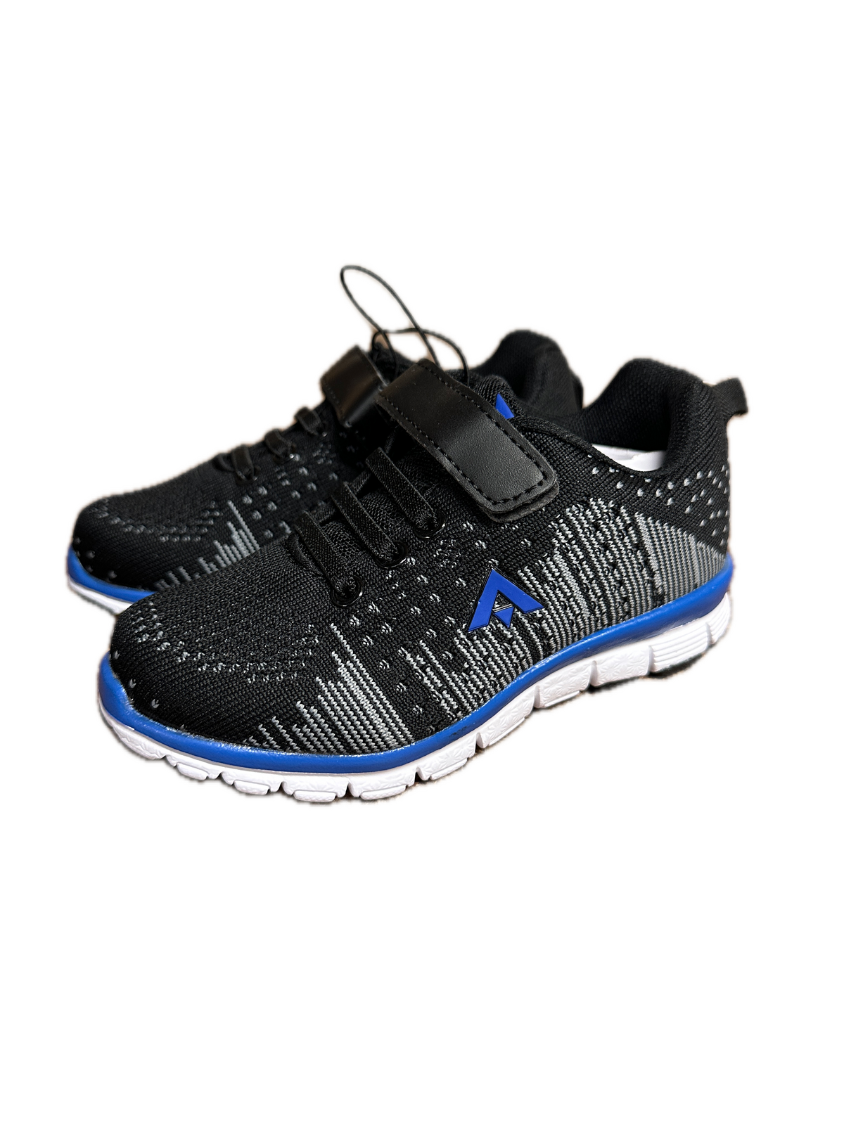 Aerosport Kids Junior Running Shoes Sneakers Runners - Black/Royal Blue-1