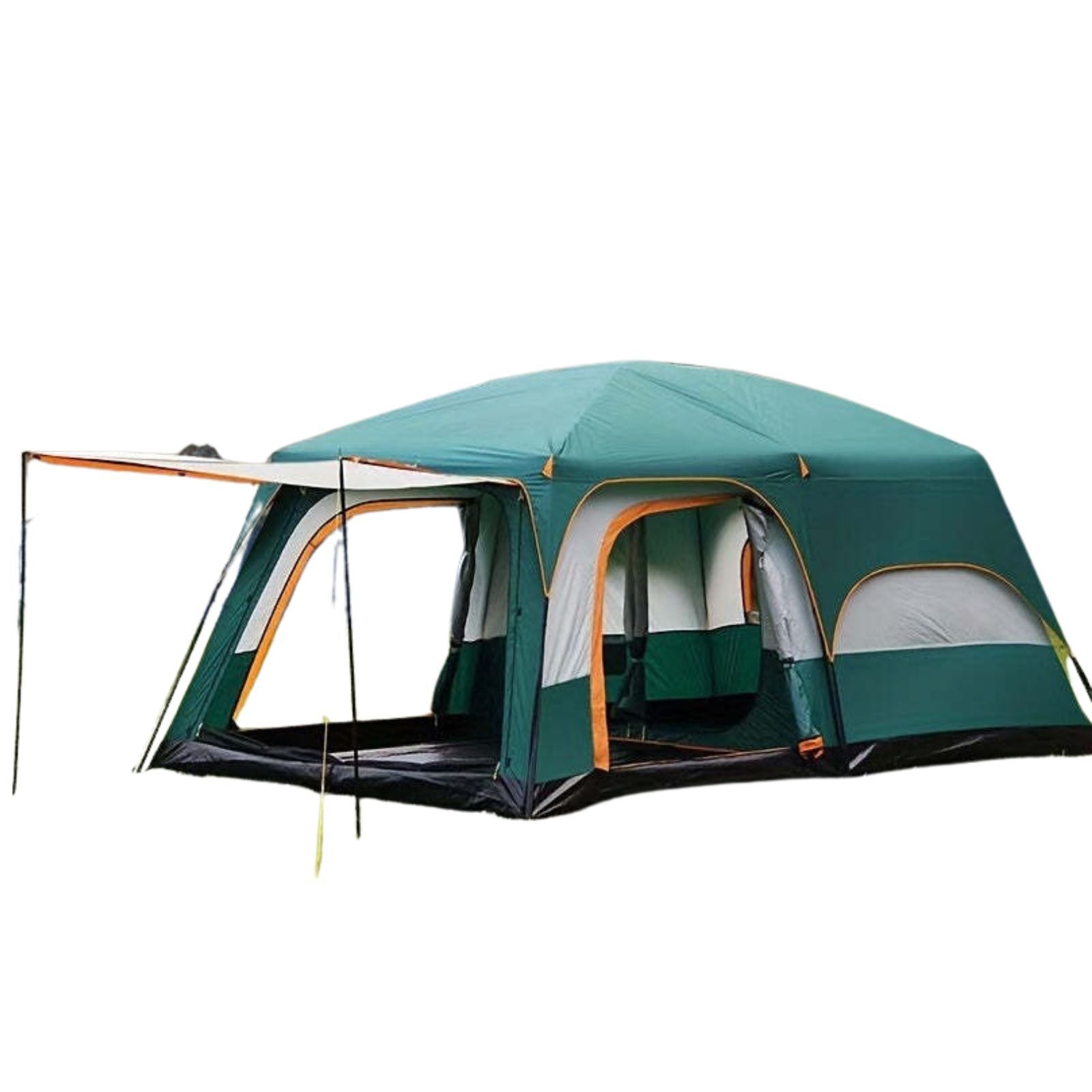 Tasman 3-5 Person Tent Camping Hiking Festival Pop Up Sleeping - Green-0