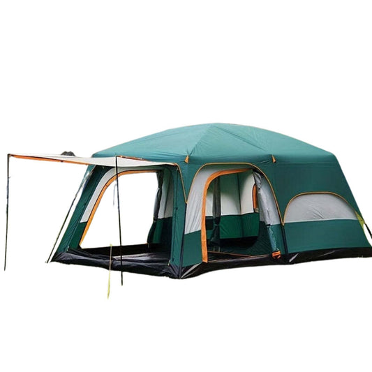 Tasman 3-5 Person Tent Camping Hiking Festival Pop Up Sleeping - Green-0