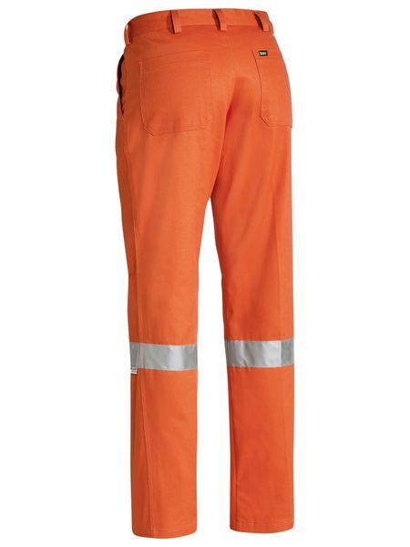 Bisley 3M Taped Original Work Pants Trousers - Orange-3