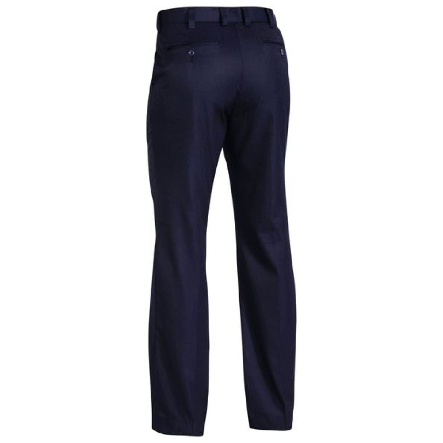 Mens Permanent Press Trousers Pants - Navy-3