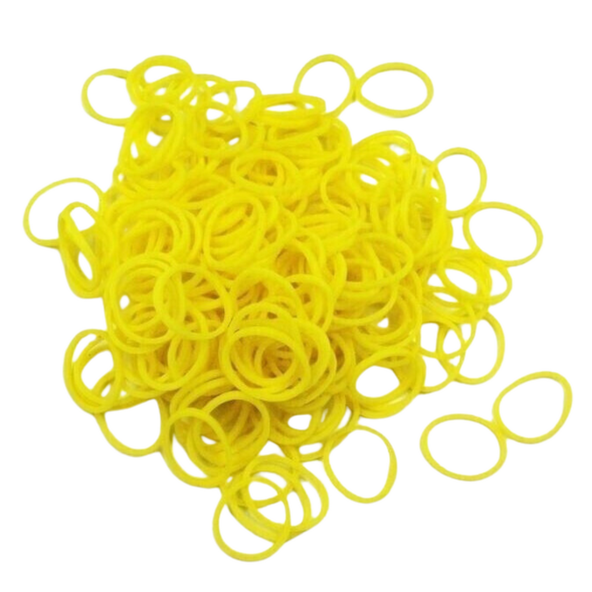 1200pcs Loom Bands Refill Kit Rubber DIY Bracelet Making Set - Plain Yellow