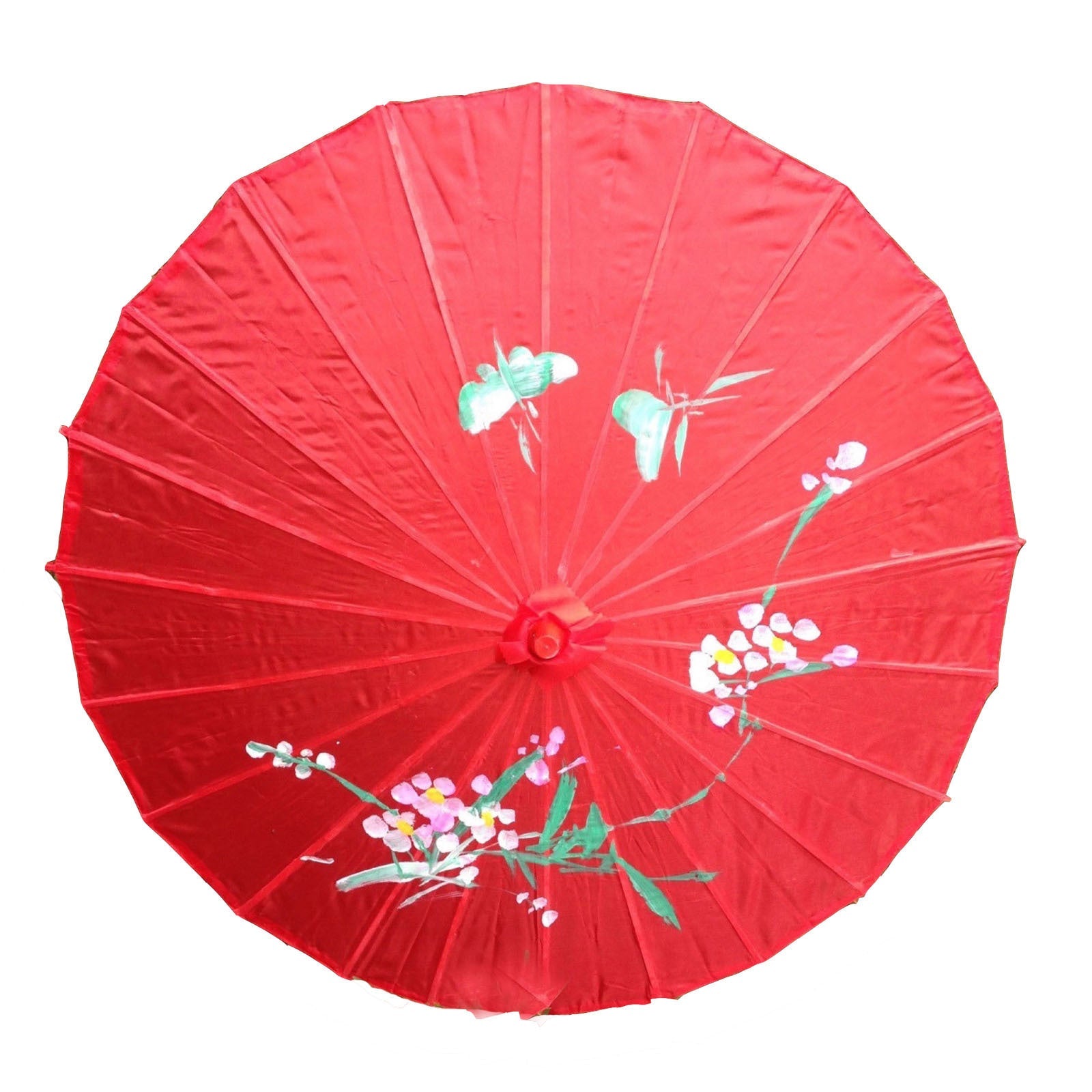 12x PARASOL UMBRELLA Chinese Japanese Bamboo Flower Pattern 80cm Large BULK-12