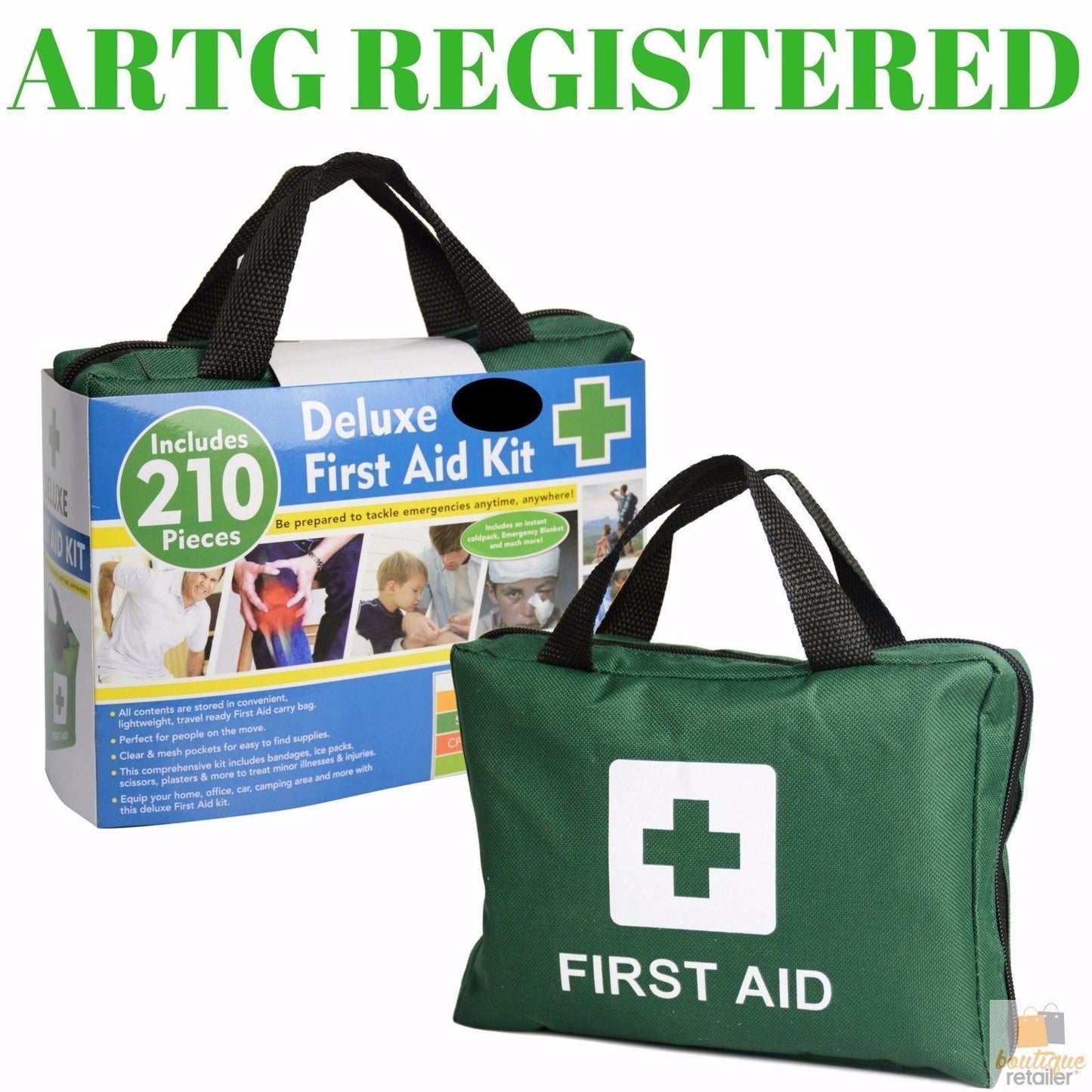 210PCS Emergency FIRST AID KIT Medical Travel Set Workplace Family Safety Office-3