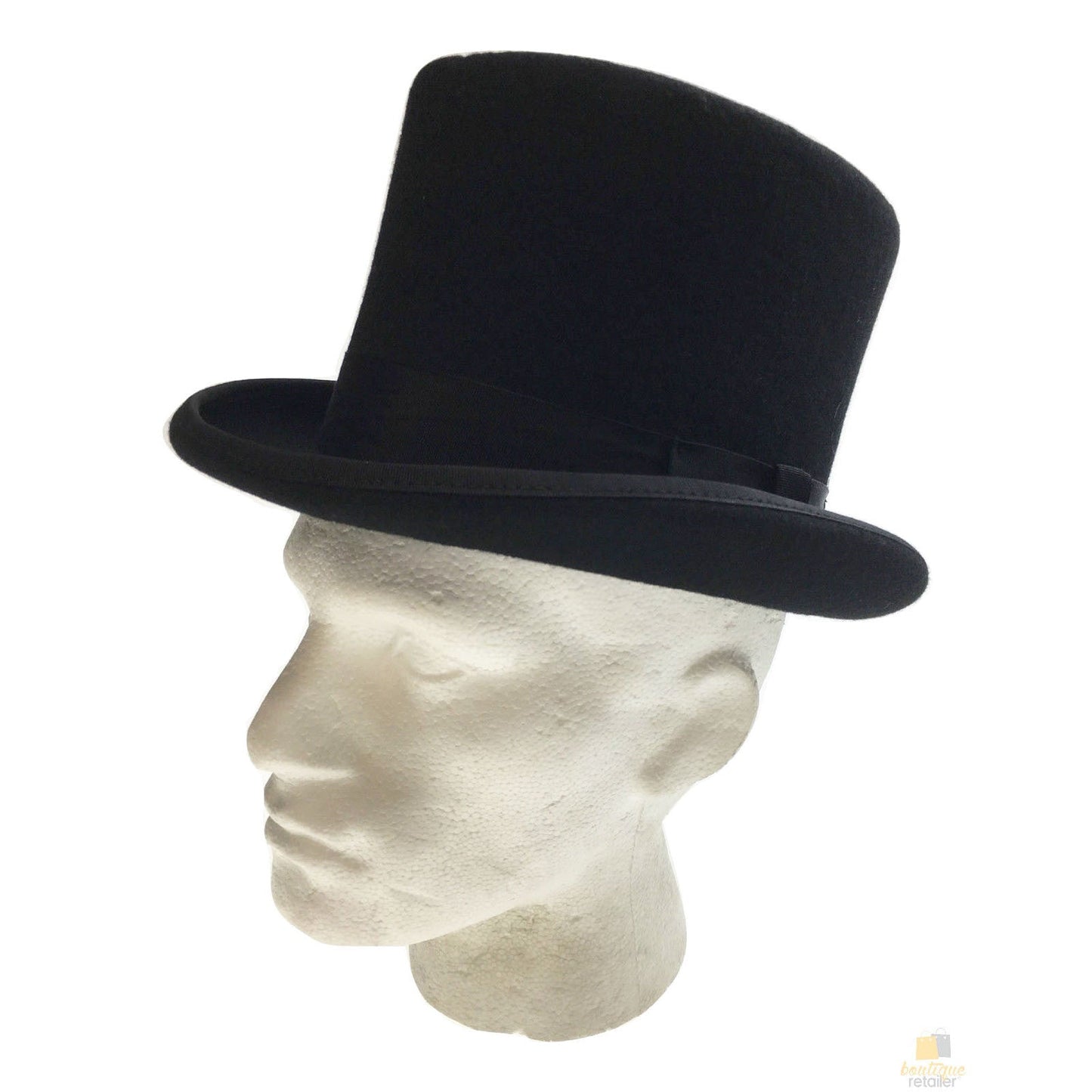 5.5" Premium Mad Hatter Top Hat 100% Australian Wool Felt Magician Tuxedo Cap-2