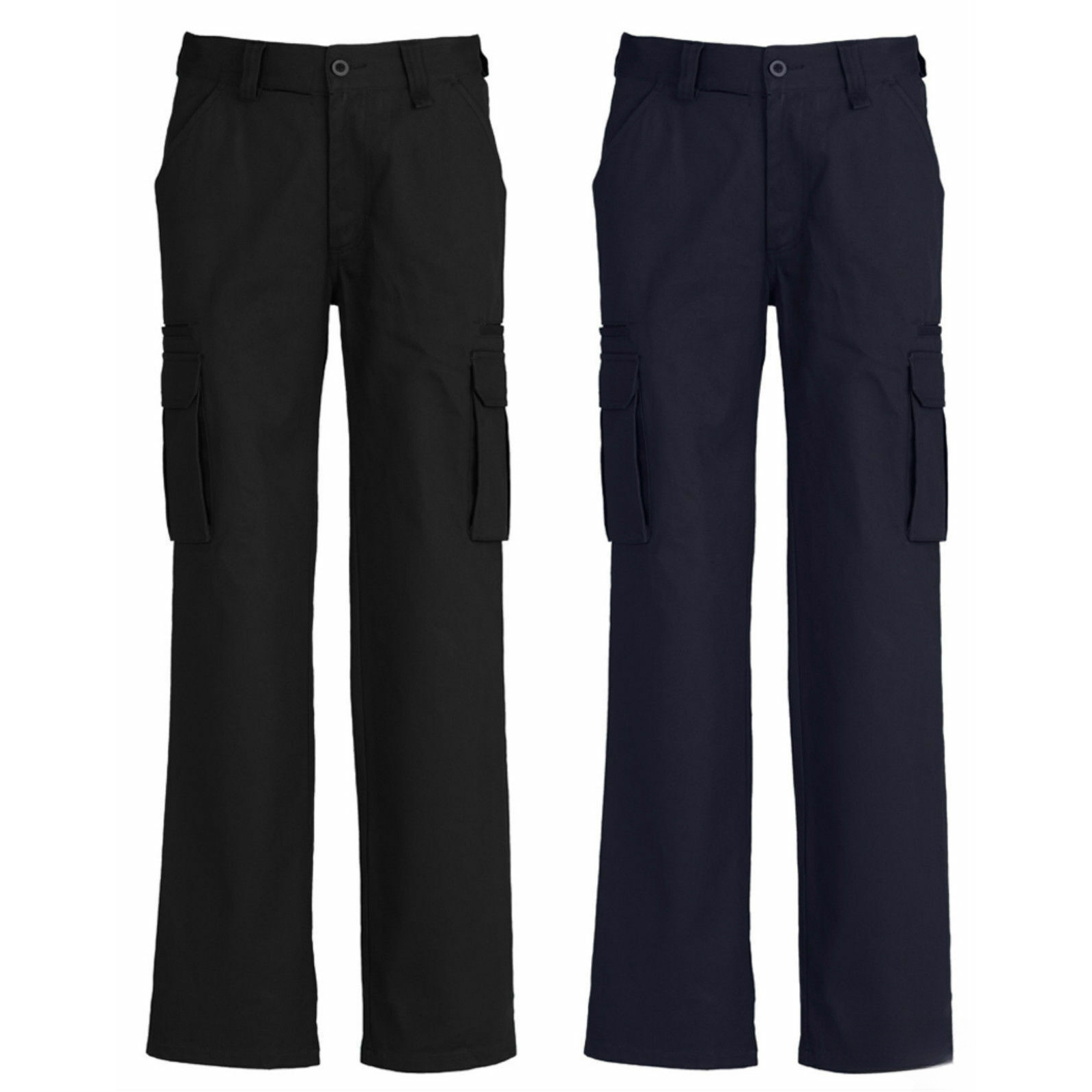 Mens CARGO PANTS Work Wear Trousers 100% COTTON Tradie Pockets Military 310gsm-0