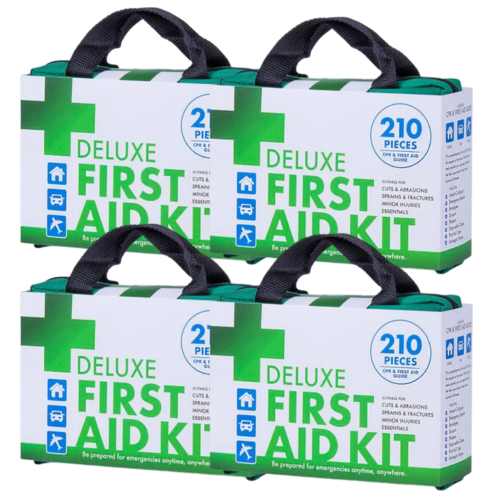 4x 210PCS EMERGENCY FIRST AID KIT Medical Travel Set Workplace Office ARTG BULK-1