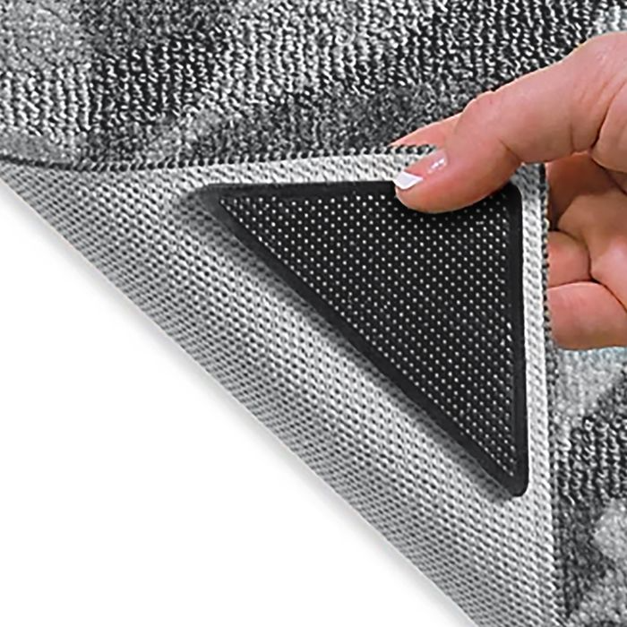 4x RUG GRIPPERS Non Slip Reusable Carpet Mat Gripper Anti Skid Washable Grip