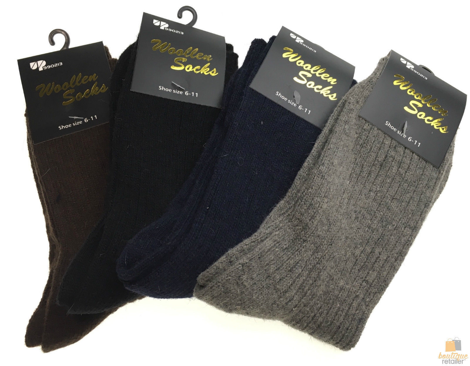 6 Pairs WOOL BLEND SOCKS Mens Soft Dress Thick Work Thermal Warm Cushion BULK-0