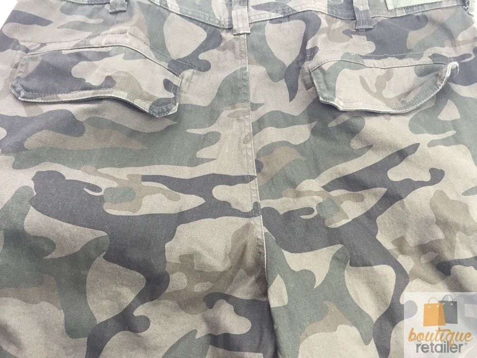 Deluxe Heavy Duty CARGO SHORTS 100% COTTON Drill Summer Work Adjustable in Camouflage