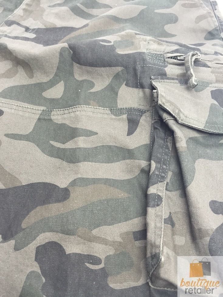 Deluxe Heavy Duty CARGO SHORTS 100% COTTON Drill Summer Work Adjustable in Camouflage