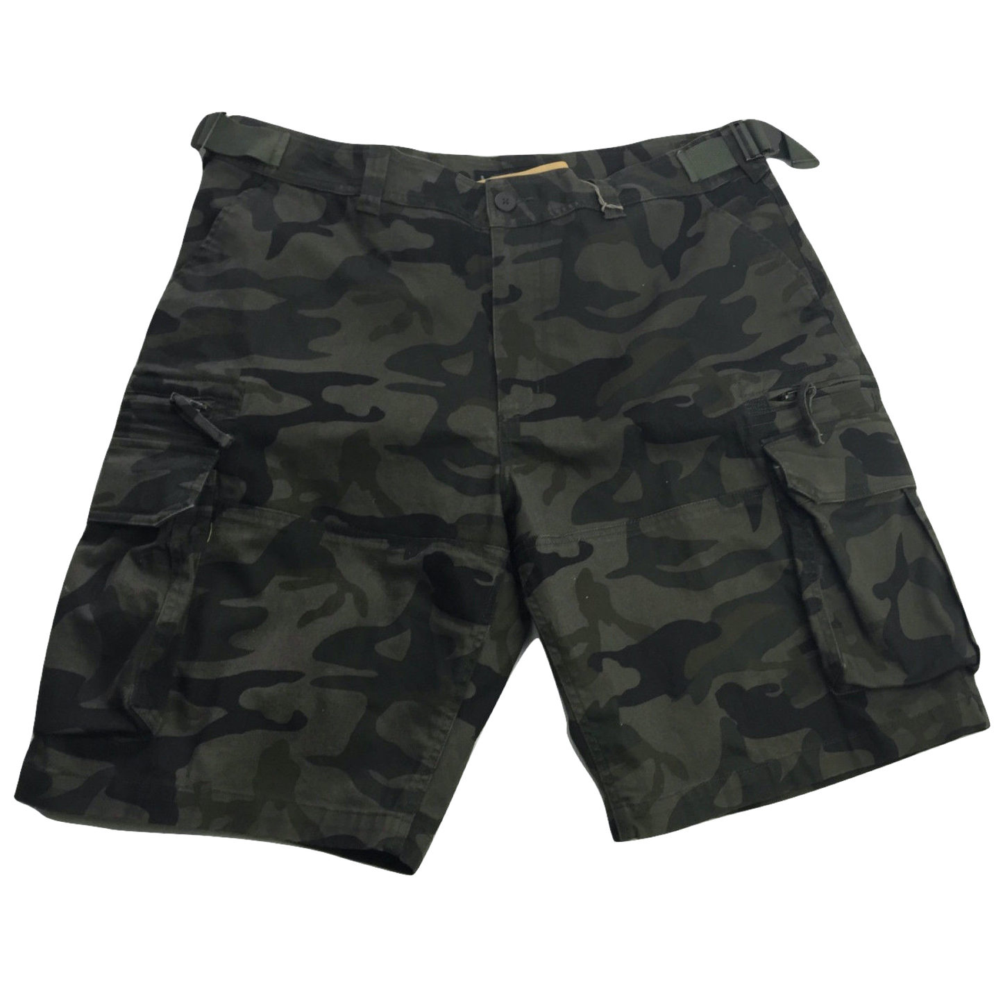 Deluxe Heavy Duty CARGO SHORTS 100% COTTON Drill Summer Work Adjustable in Camouflage