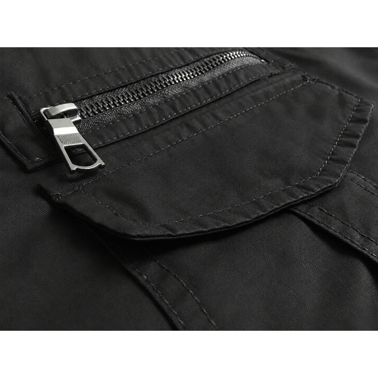 King Mens Plus Size Jacket 100% Cotton Extra Big Tall Winter Coat - Black