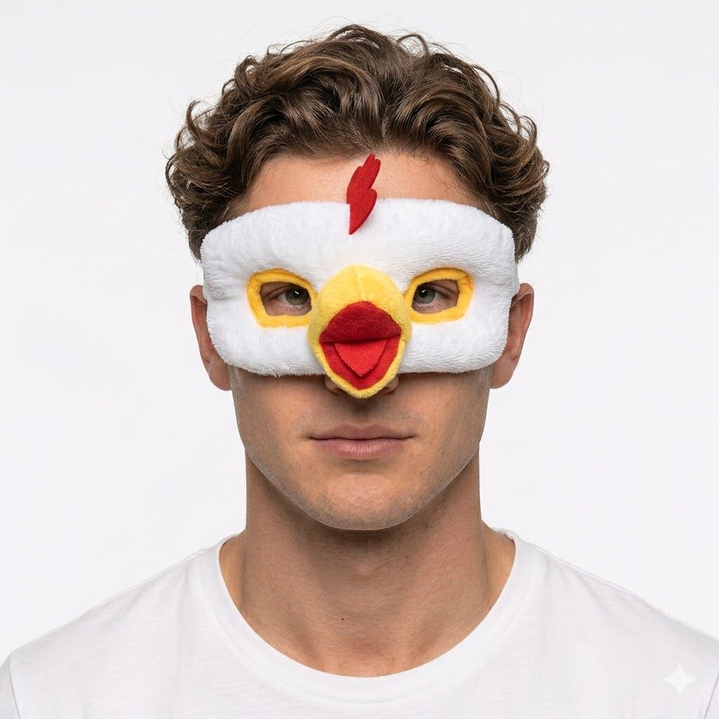 ANIMAL EYE MASK Party Costume Halloween Accessory - Chicken
