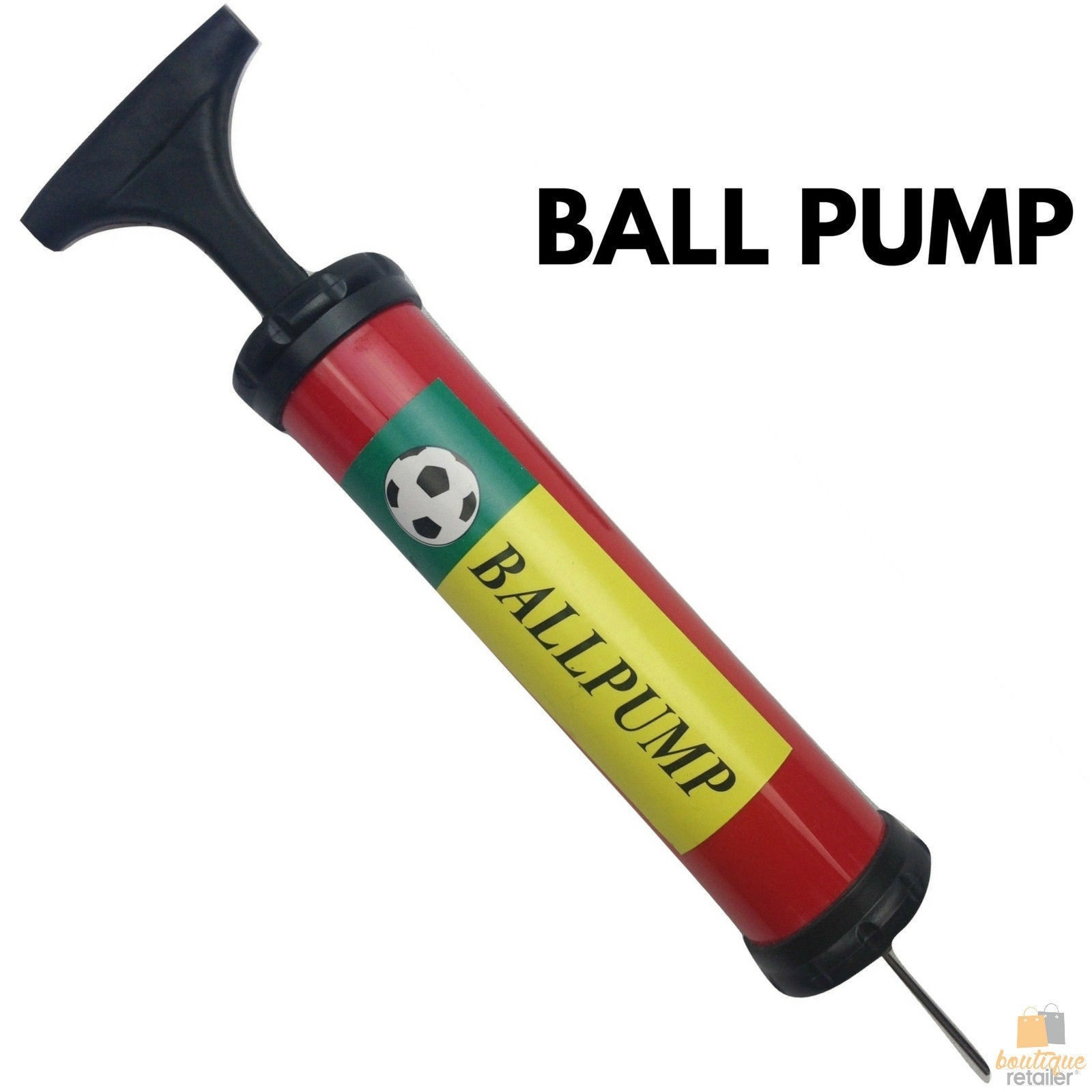 BALL PUMP Air Inflator Soccer Basketball Football Needle Yoga Fitness Portable-1