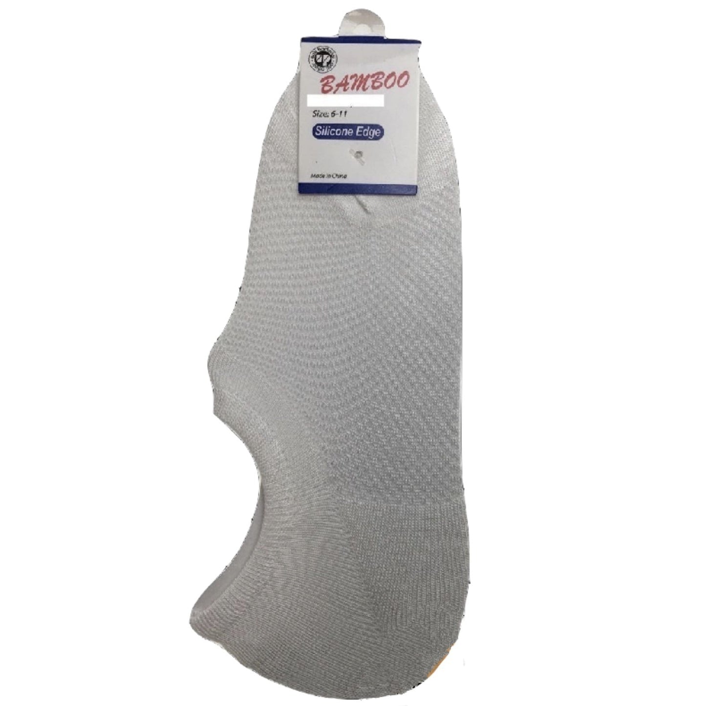 1 Pair NO SHOW BAMBOO SOCKS Non Slip Heel Grip Low Cut Invisible Footlet-7