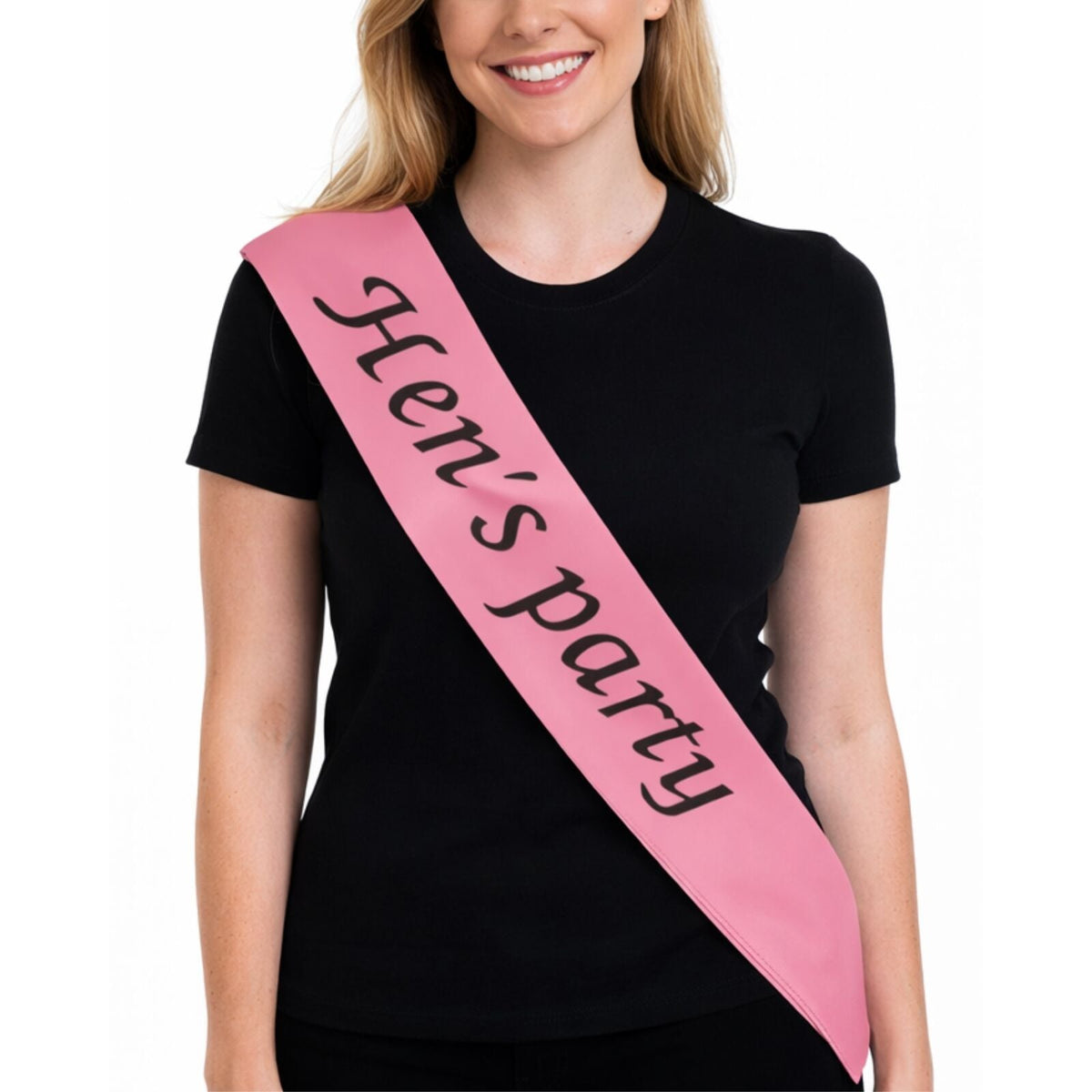 Party Sash Bride Birthday Hen Night Girls Womens Celebration Sash - Pink