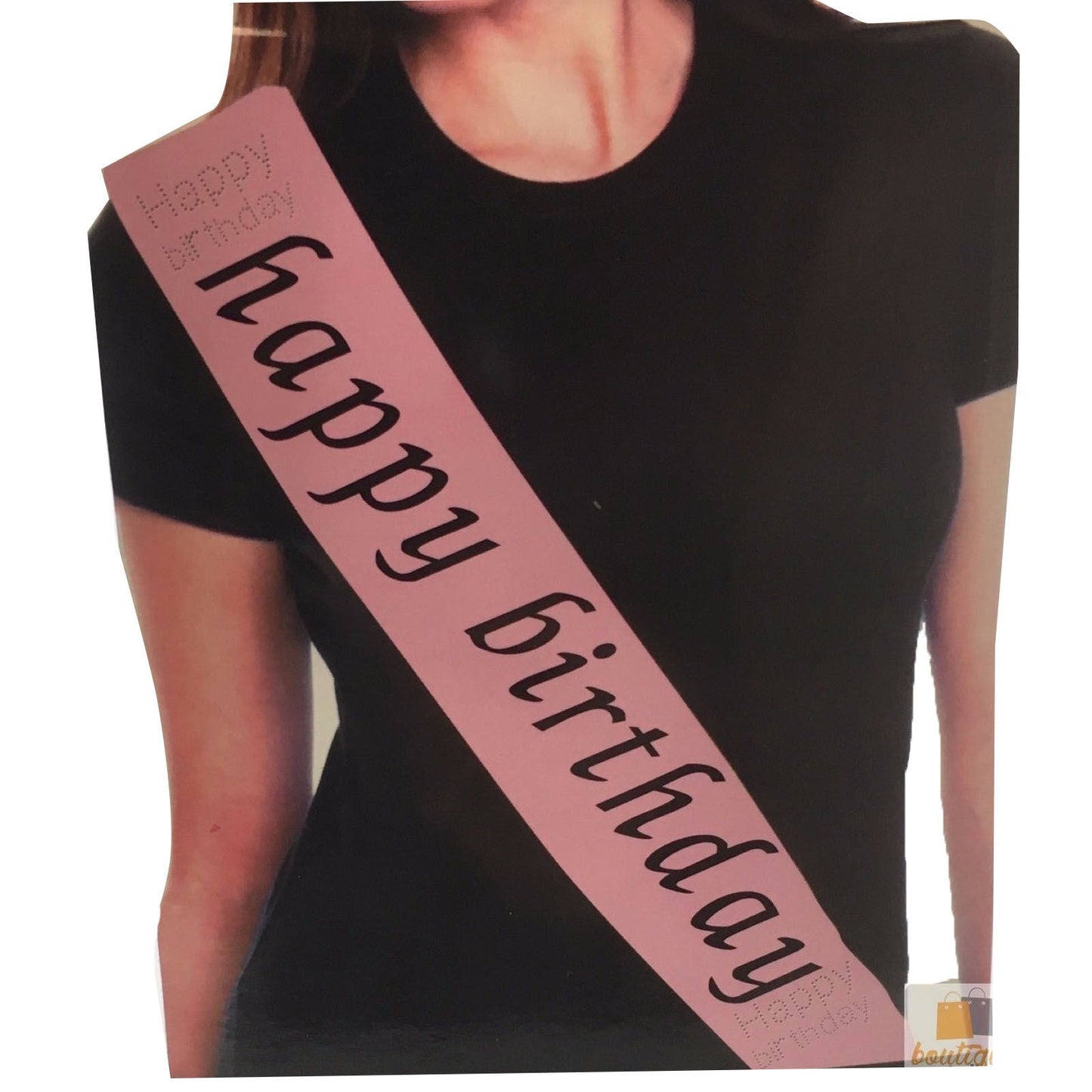 Party Sash Happy Birthday Hen Night Womens Celebration Sash One Size - Pink